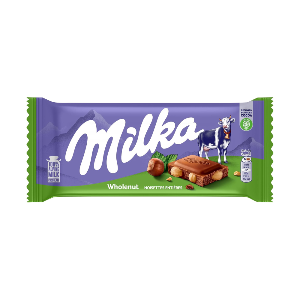 MILKA 90G WHOLENUT