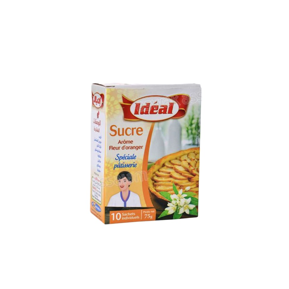 SUCRE FLEUR D'ORANGER IDEAL 10 SACHETS 75G